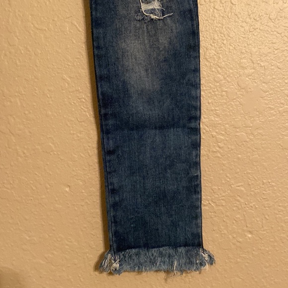 SOLD ✨L•O•W•L•A  Colombian Shapeware Skinny Jeans•Blue Ripped Denim•Size 4✨ - Picture 6 of 9